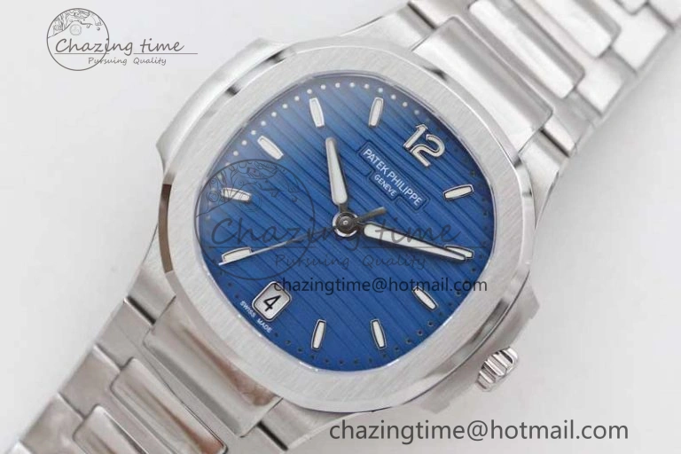 Nautilus 7118 Ladies MSF 1:1 Best Edition Blue Dial on SS Bracelet A324 Super Clone QuickDry 8817