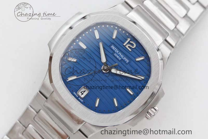 Nautilus 7118 Ladies MSF 1:1 Best Edition Blue Dial on SS Bracelet A324 Super Clone QuickDry 8817