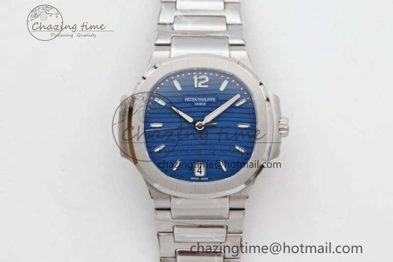 Nautilus 7118 Ladies MSF 1:1 Best Edition Blue Dial on SS Bracelet A324 Super Clone QuickDry 8817