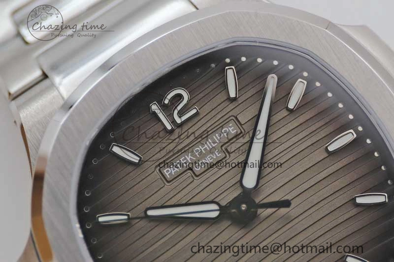 Nautilus 7118 Ladies MSF 1:1 Best Edition Gray Dial on SS Bracelet A324 Super Clone MoistureWicking 10168