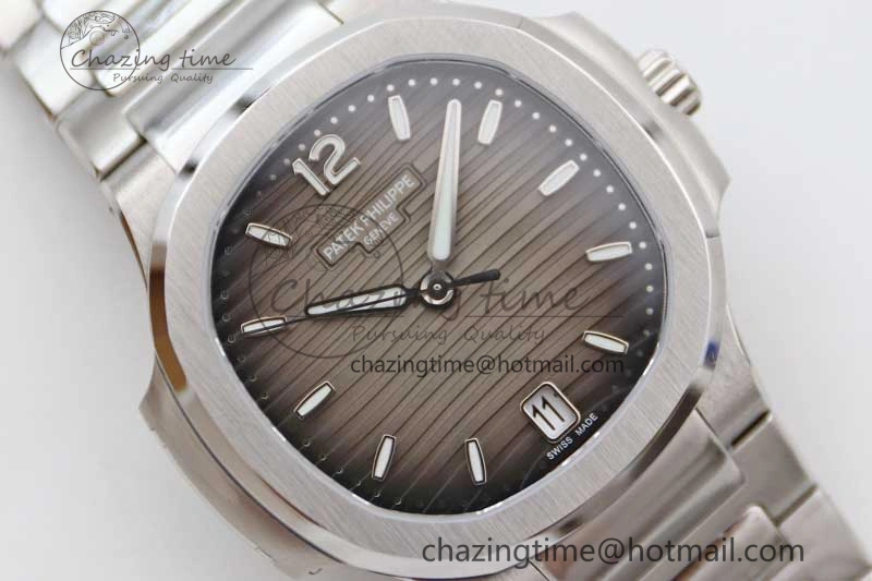Nautilus 7118 Ladies MSF 1:1 Best Edition Gray Dial on SS Bracelet A324 Super Clone MoistureWicking 10168