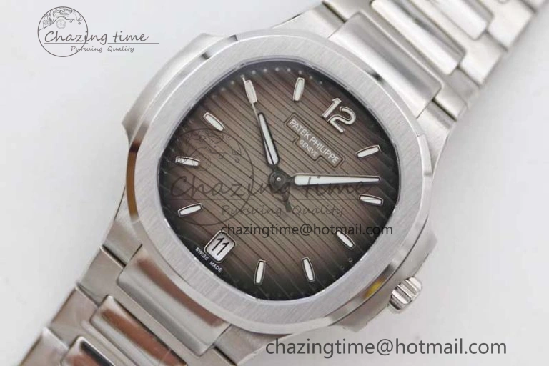 Nautilus 7118 Ladies MSF 1:1 Best Edition Gray Dial on SS Bracelet A324 Super Clone MoistureWicking 10168