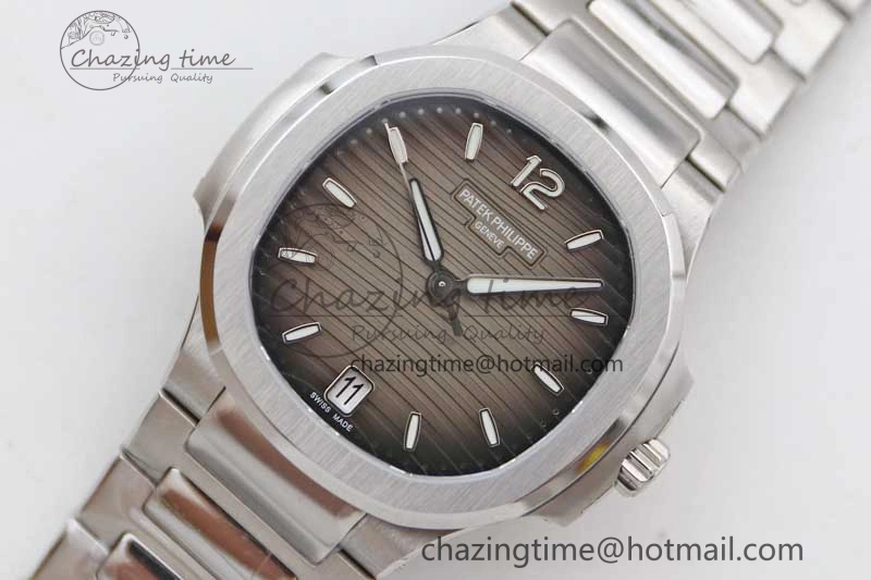 Nautilus 7118 Ladies MSF 1:1 Best Edition Gray Dial on SS Bracelet A324 Super Clone MoistureWicking 10168