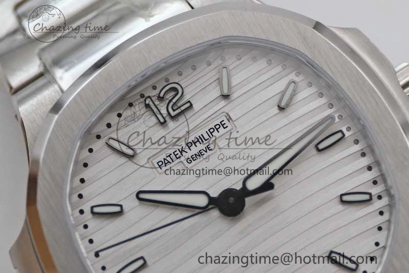 Nautilus 7118 Ladies MSF 1:1 Best Edition White Dial on SS Bracelet A324 Super Clone Unisex 10172
