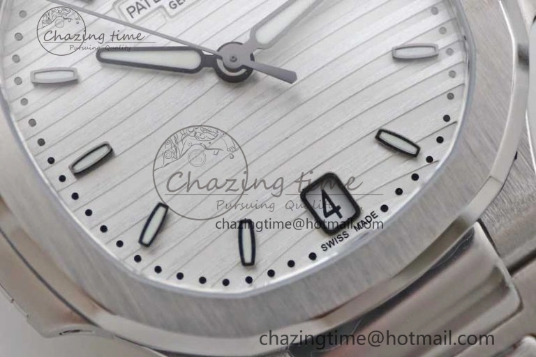 Nautilus 7118 Ladies MSF 1:1 Best Edition White Dial on SS Bracelet A324 Super Clone Unisex 10172