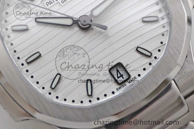 Nautilus 7118 Ladies MSF 1:1 Best Edition White Dial on SS Bracelet A324 Super Clone Unisex 10172