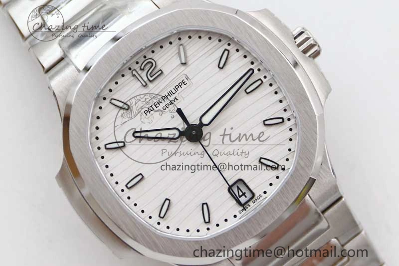 Nautilus 7118 Ladies MSF 1:1 Best Edition White Dial on SS Bracelet A324 Super Clone Unisex 10172