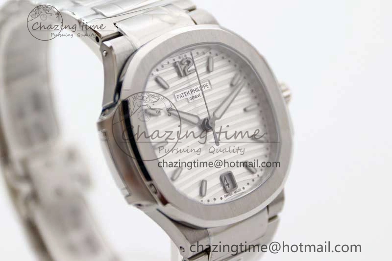 Nautilus 7118 Ladies MSF 1:1 Best Edition White Dial on SS Bracelet A324 Super Clone Unisex 10172