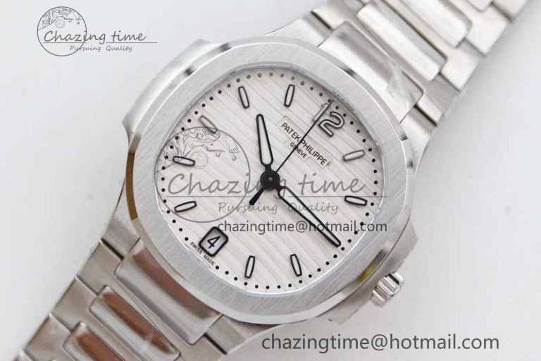 Nautilus 7118 Ladies MSF 1:1 Best Edition White Dial on SS Bracelet A324 Super Clone Unisex 10172