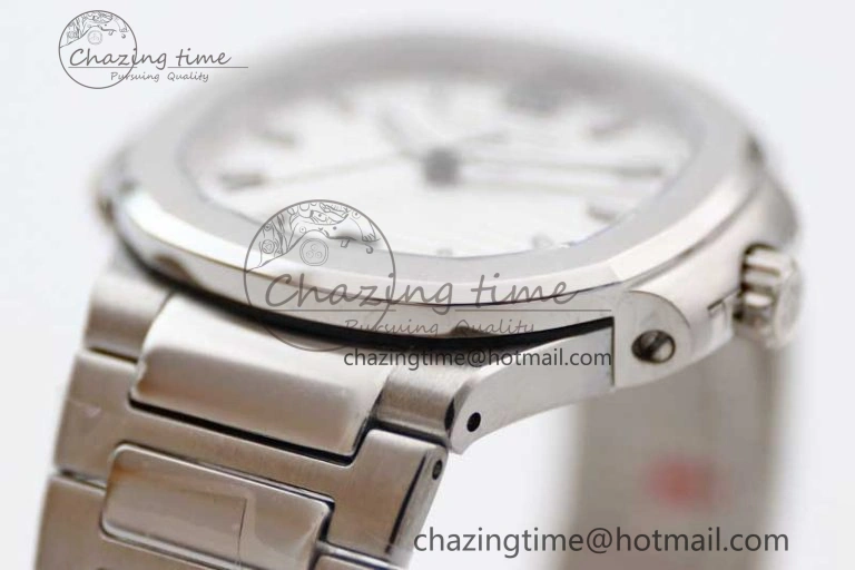Nautilus 7118 Ladies MSF 1:1 Best Edition White Dial on SS Bracelet A324 Super Clone Unisex 10172