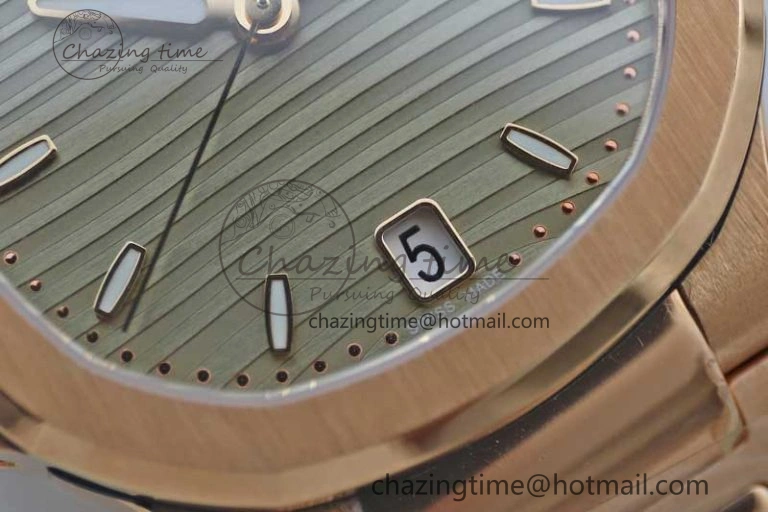 Popular Nautilus 7118 Ladies RG MSF 1:1 Best Edition Gray Dial on RG Bracelet A324 Super Clone 10164