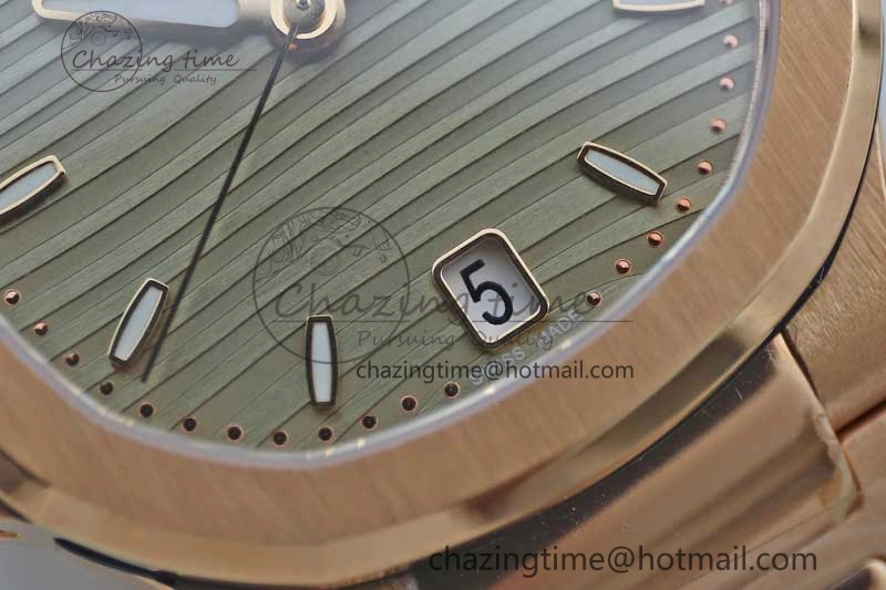 Popular Nautilus 7118 Ladies RG MSF 1:1 Best Edition Gray Dial on RG Bracelet A324 Super Clone 10164
