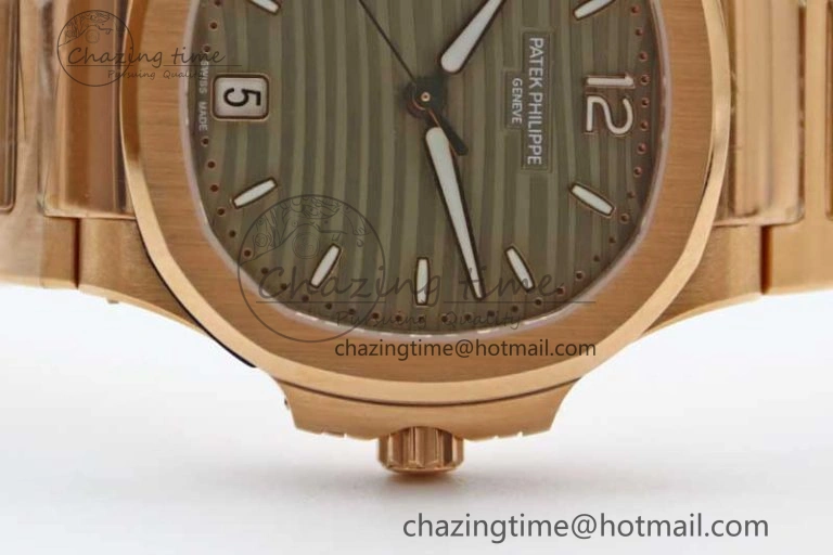 Popular Nautilus 7118 Ladies RG MSF 1:1 Best Edition Gray Dial on RG Bracelet A324 Super Clone 10164