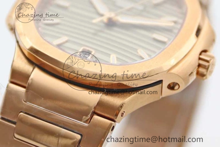 Popular Nautilus 7118 Ladies RG MSF 1:1 Best Edition Gray Dial on RG Bracelet A324 Super Clone 10164