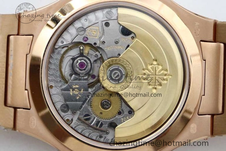 Colorful Nautilus 7118 Ladies RG MSF 1:1 Best Edition RG Dial on RG Bracelet A324 Super Clone 8811