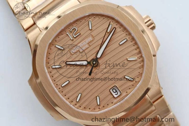 Colorful Nautilus 7118 Ladies RG MSF 1:1 Best Edition RG Dial on RG Bracelet A324 Super Clone 8811