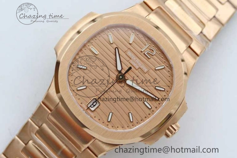 Colorful Nautilus 7118 Ladies RG MSF 1:1 Best Edition RG Dial on RG Bracelet A324 Super Clone 8811
