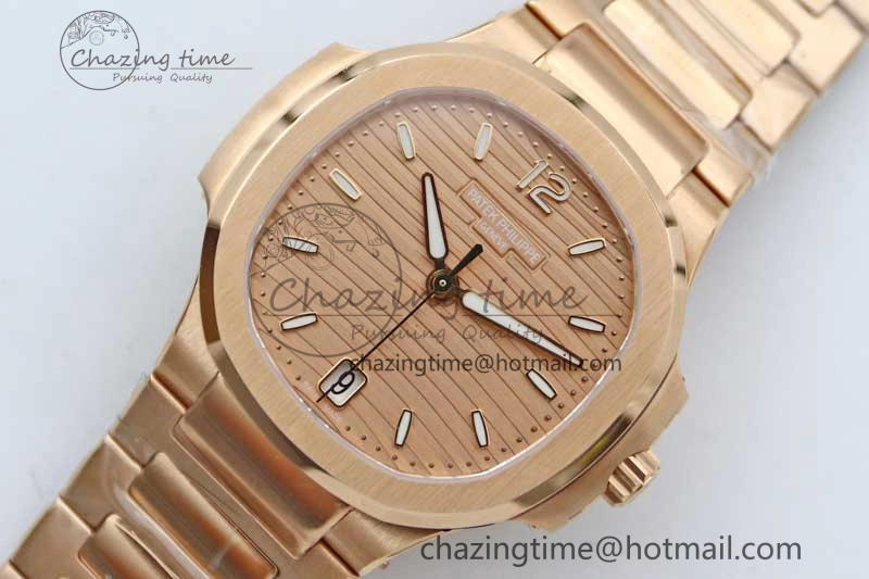 Colorful Nautilus 7118 Ladies RG MSF 1:1 Best Edition RG Dial on RG Bracelet A324 Super Clone 8811