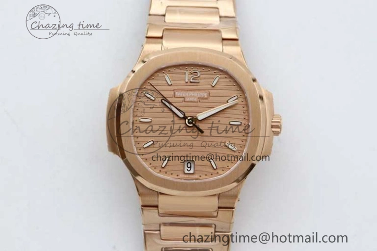 Colorful Nautilus 7118 Ladies RG MSF 1:1 Best Edition RG Dial on RG Bracelet A324 Super Clone 8811