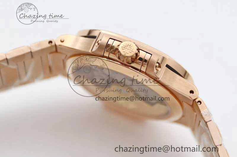 StreetReady Nautilus 7118 Ladies RG MSF 1:1 Best Edition White Dial Diamonds Bezel on RG Bracelet A324 Super Clone 10163