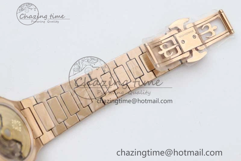 Nautilus 7118 Ladies RG MSF 1:1 Best Edition White Dial on RG Bracelet A324 Super Clone UrbanStyle 10165