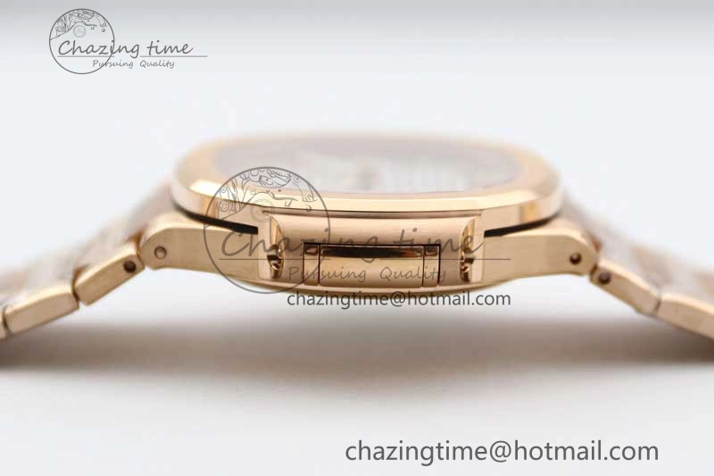 Nautilus 7118 Ladies RG MSF 1:1 Best Edition White Dial on RG Bracelet A324 Super Clone UrbanStyle 10165