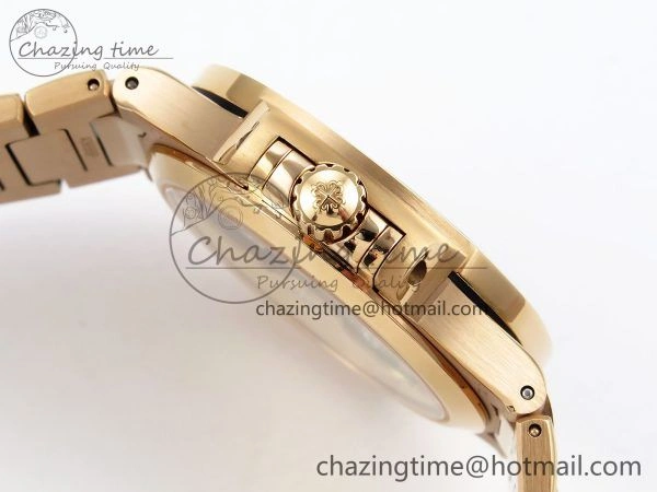 TopPick Nautilus 7118 Ladies RG Orange Diamonds PPF 1:1 Best Edition RG Dial on RG Bracelet 324CS 8732