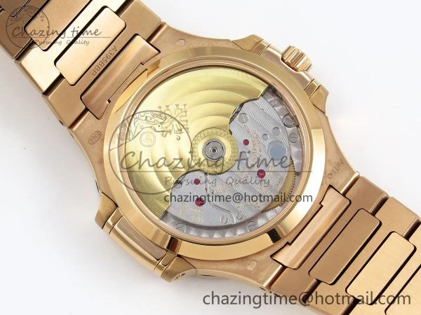 TopPick Nautilus 7118 Ladies RG Orange Diamonds PPF 1:1 Best Edition RG Dial on RG Bracelet 324CS 8732