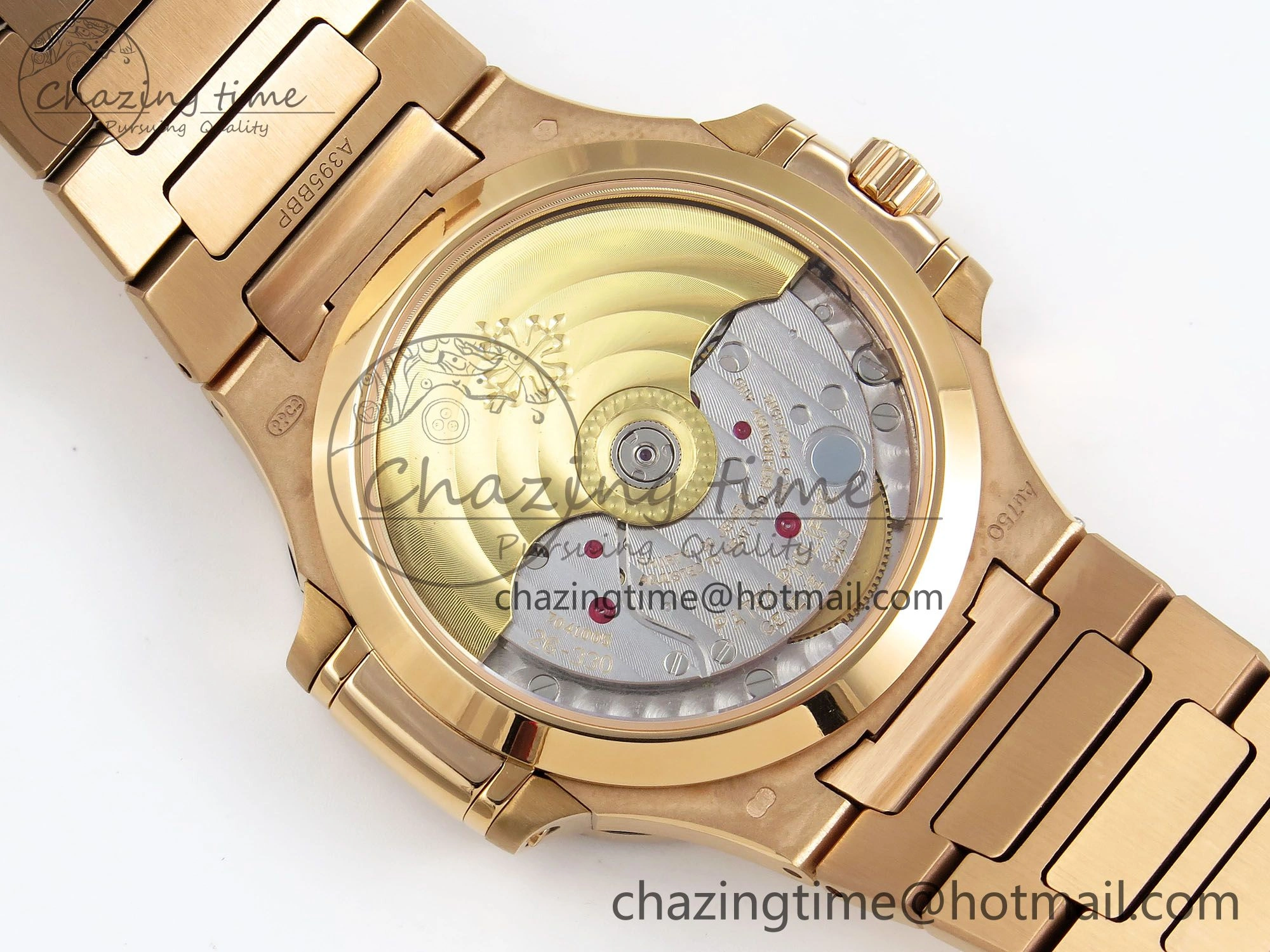 TopPick Nautilus 7118 Ladies RG Orange Diamonds PPF 1:1 Best Edition RG Dial on RG Bracelet 324CS 8732