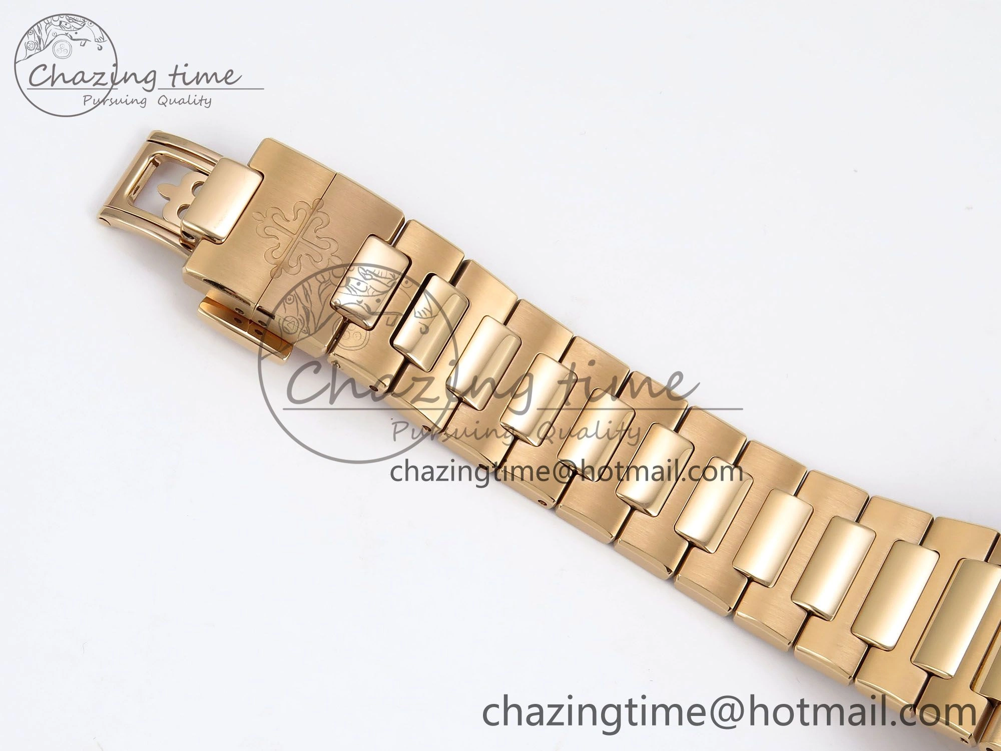 TopPick Nautilus 7118 Ladies RG Orange Diamonds PPF 1:1 Best Edition RG Dial on RG Bracelet 324CS 8732