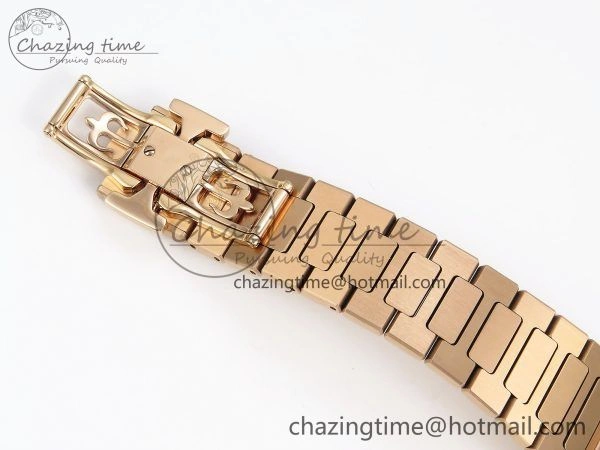 TopPick Nautilus 7118 Ladies RG Orange Diamonds PPF 1:1 Best Edition RG Dial on RG Bracelet 324CS 8732