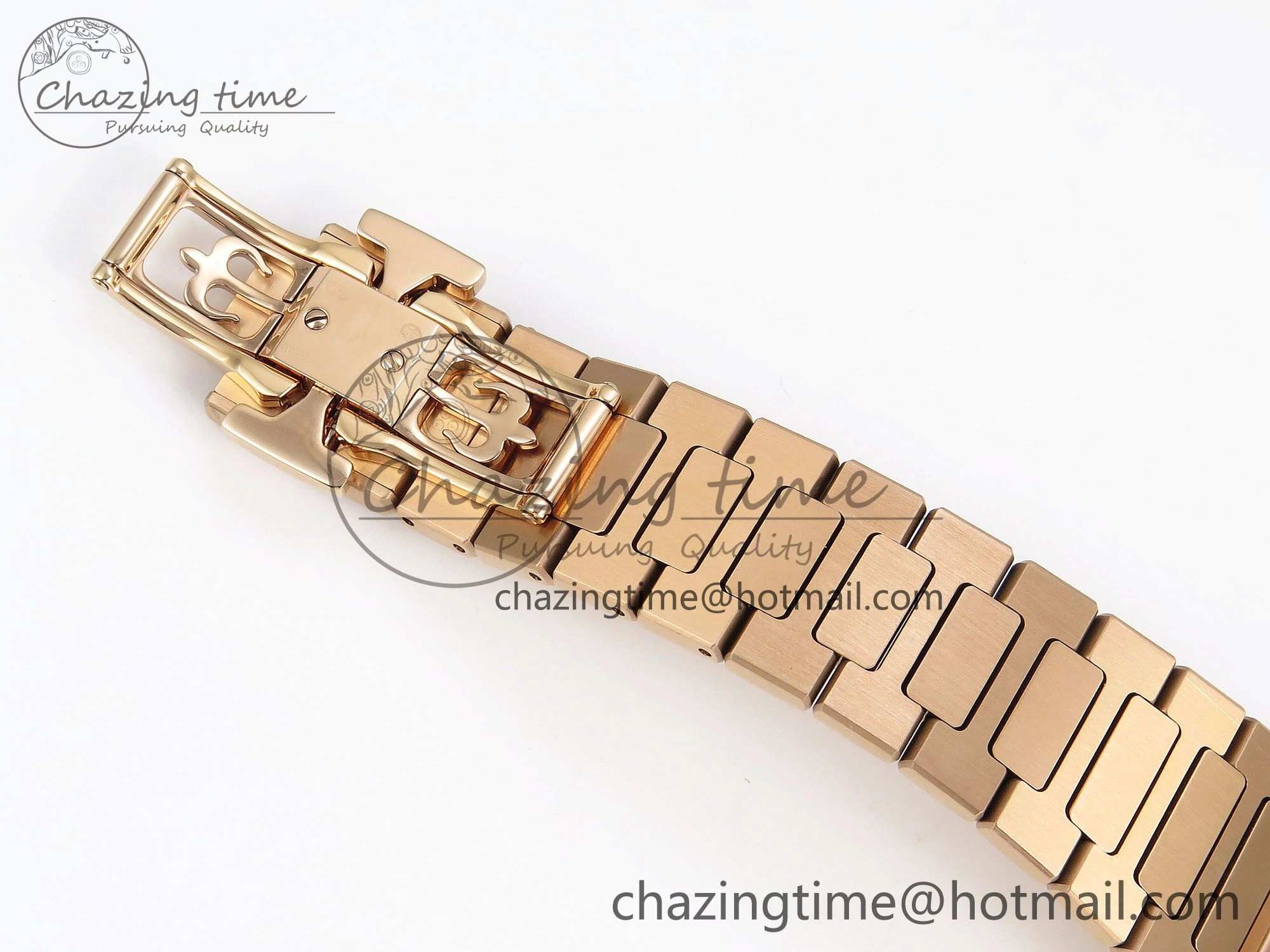 TopPick Nautilus 7118 Ladies RG Orange Diamonds PPF 1:1 Best Edition RG Dial on RG Bracelet 324CS 8732