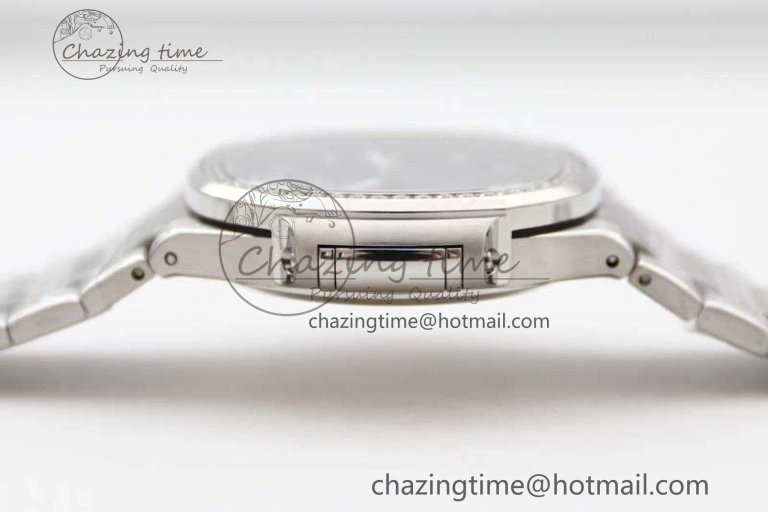 Premium Nautilus 7118 1A MSF 1:1 Best Edition Blue Textured Dial Diamonds Bezel on SS Bracelet A324 Super Clone 10170