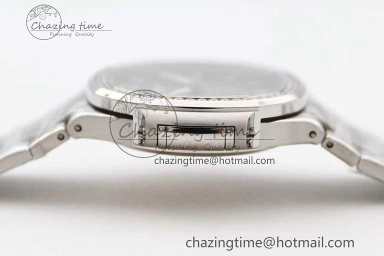 Attractive Nautilus 7118 1A MSF 1:1 Best Edition Gray Textured Dial Diamonds Bezel on SS Bracelet A324 Super Clone 8813