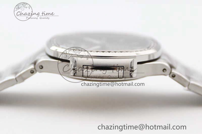Attractive Nautilus 7118 1A MSF 1:1 Best Edition Gray Textured Dial Diamonds Bezel on SS Bracelet A324 Super Clone 8813