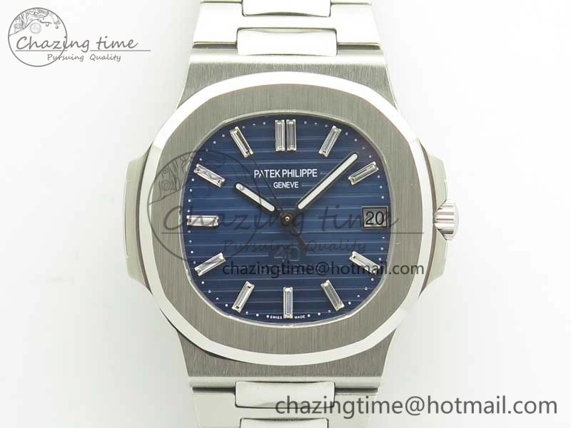 TimelessDesign Nautilus Jumbo 5711 JJF 1:1 Best Edition 40th Anniversary Blue Dial on SS Bracelet A 8996