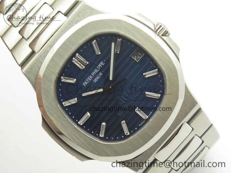 TimelessDesign Nautilus Jumbo 5711 JJF 1:1 Best Edition 40th Anniversary Blue Dial on SS Bracelet A 8996