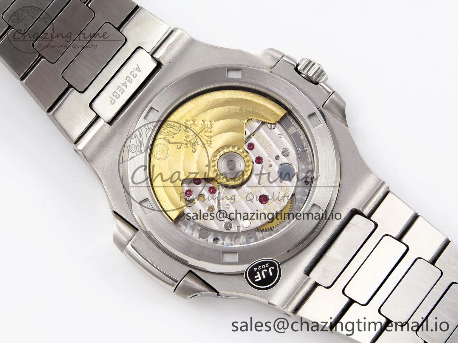 Nautilus Jumbo 5711 JJF 1:1 Best Edition Black Textured Dial On SS Bracelet A324 V Original 8697