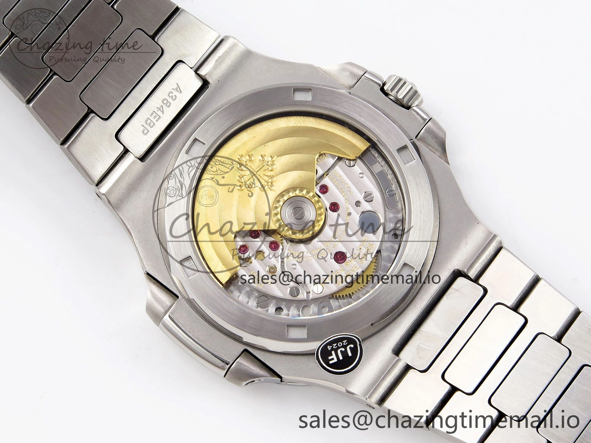 Nautilus Jumbo 5711 JJF 1:1 Best Edition Black Textured Dial On SS Bracelet A324 V Original 8697