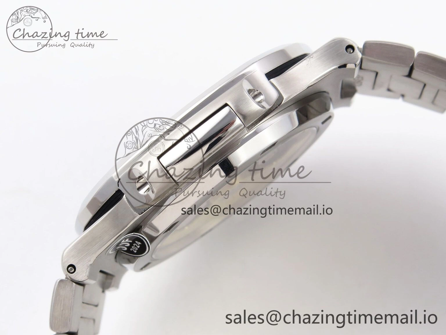 Trendy Nautilus Jumbo 5711 JJF 1:1 Best Edition Blue Textured Dial On SS Bracelet A324 V 8700