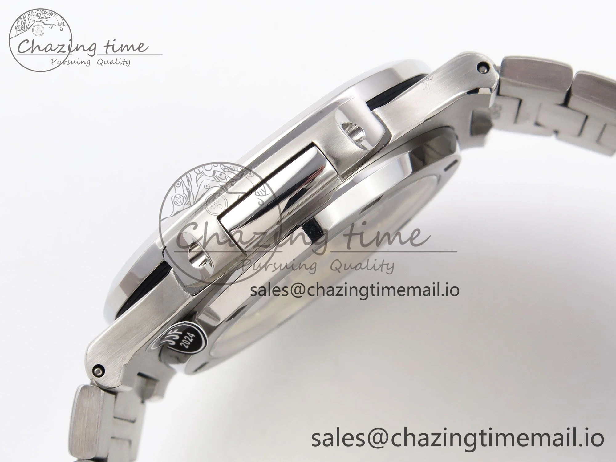 Trendy Nautilus Jumbo 5711 JJF 1:1 Best Edition Blue Textured Dial On SS Bracelet A324 V 8700