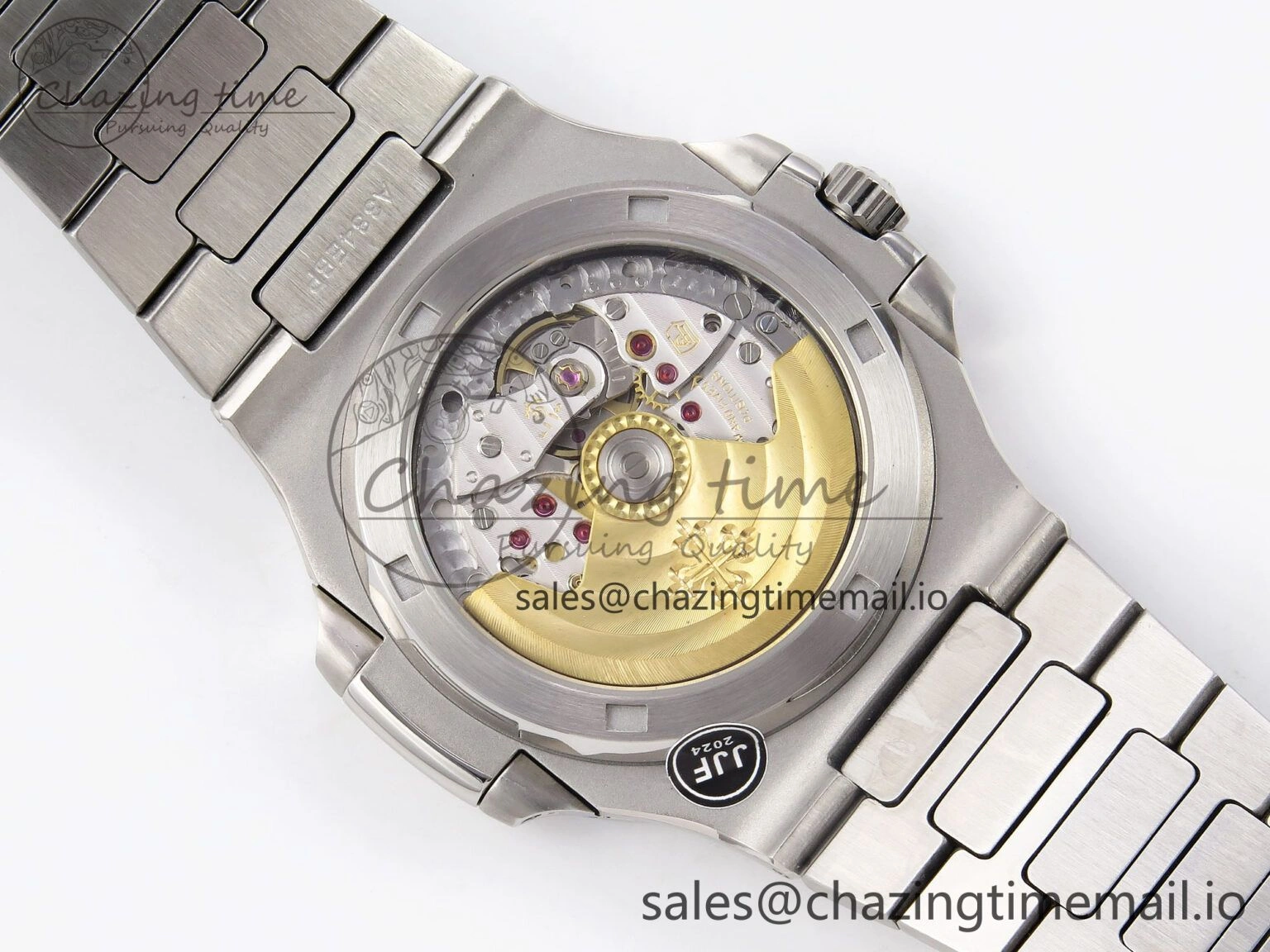 Trendy Nautilus Jumbo 5711 JJF 1:1 Best Edition Blue Textured Dial On SS Bracelet A324 V 8700