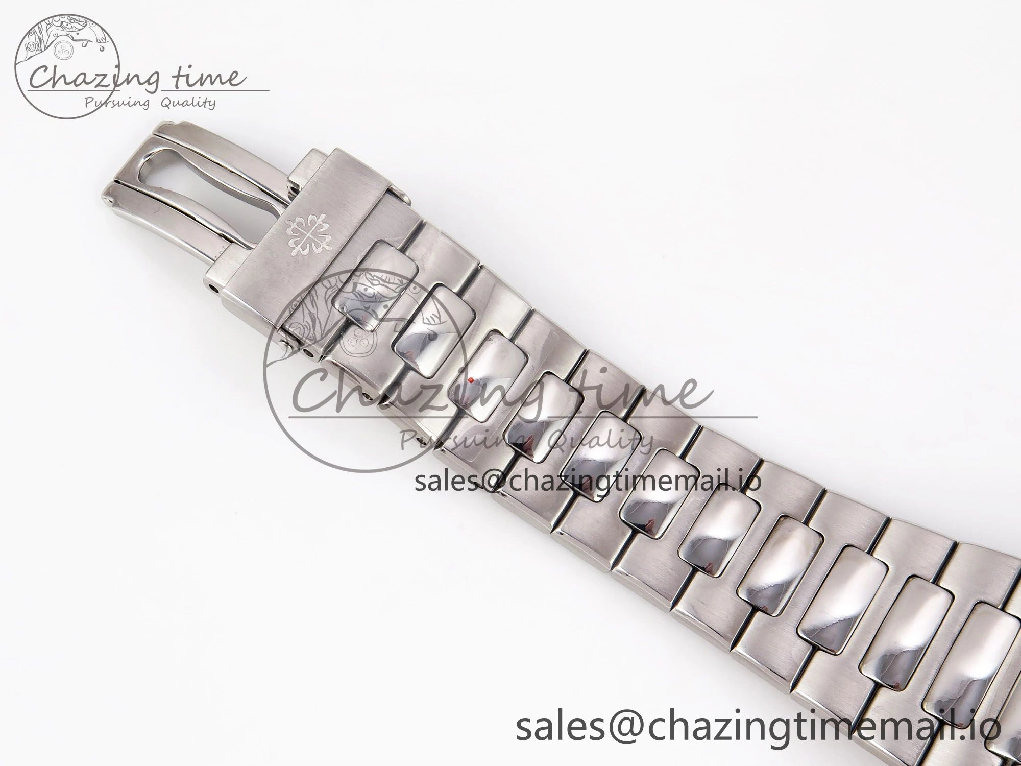 Nautilus Jumbo 5711 JJF 1:1 Best Edition White Textured Dial On SS Bracelet A324 V Soft 8699