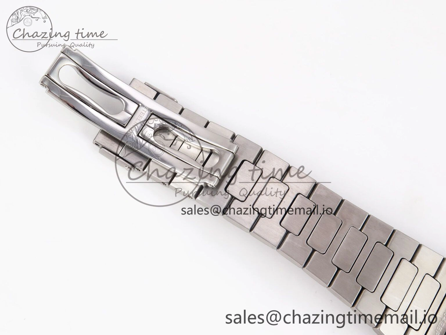 Nautilus Jumbo 5711 JJF 1:1 Best Edition White Textured Dial On SS Bracelet A324 V Soft 8699
