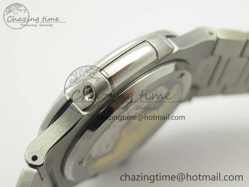 Comfortable Nautilus Jumbo 5711 MKF 1:1 Best Edition Black Textured Dial on SS Bracelet A324 Clone V 8988