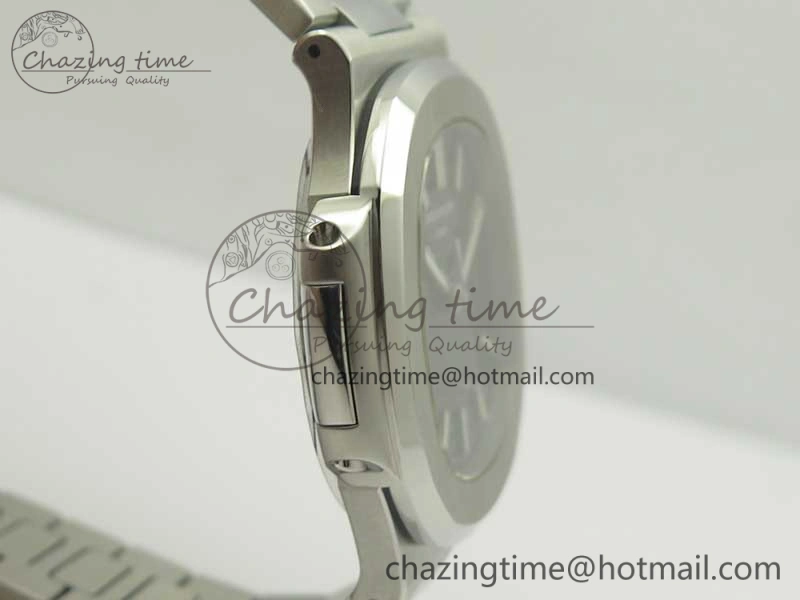 Comfortable Nautilus Jumbo 5711 MKF 1:1 Best Edition Black Textured Dial on SS Bracelet A324 Clone V 8988