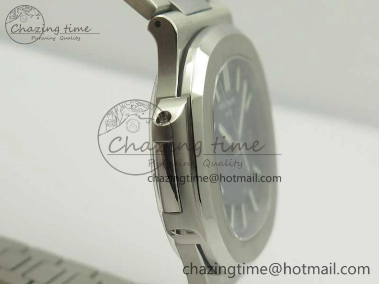 Stylish Nautilus Jumbo 5711 MKF 1:1 Best Edition Blue Textured Dial on SS Bracelet A324 Clone V 8987