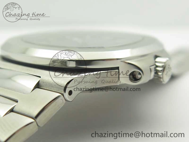Stylish Nautilus Jumbo 5711 MKF 1:1 Best Edition Blue Textured Dial on SS Bracelet A324 Clone V 8987