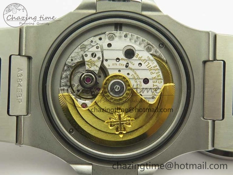Stylish Nautilus Jumbo 5711 MKF 1:1 Best Edition Blue Textured Dial on SS Bracelet A324 Clone V 8987