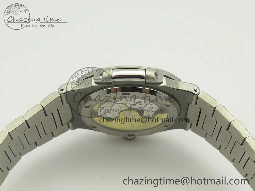 Durable Nautilus Jumbo 5711 MKF 1:1 Best Edition White Textured Dial on SS Bracelet A324 Clone V 8980